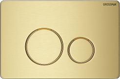 Grossman Инсталляция для подвесного унитаза Style 97.05.32M с клавишей смыва золото сатинированное – фотография-8